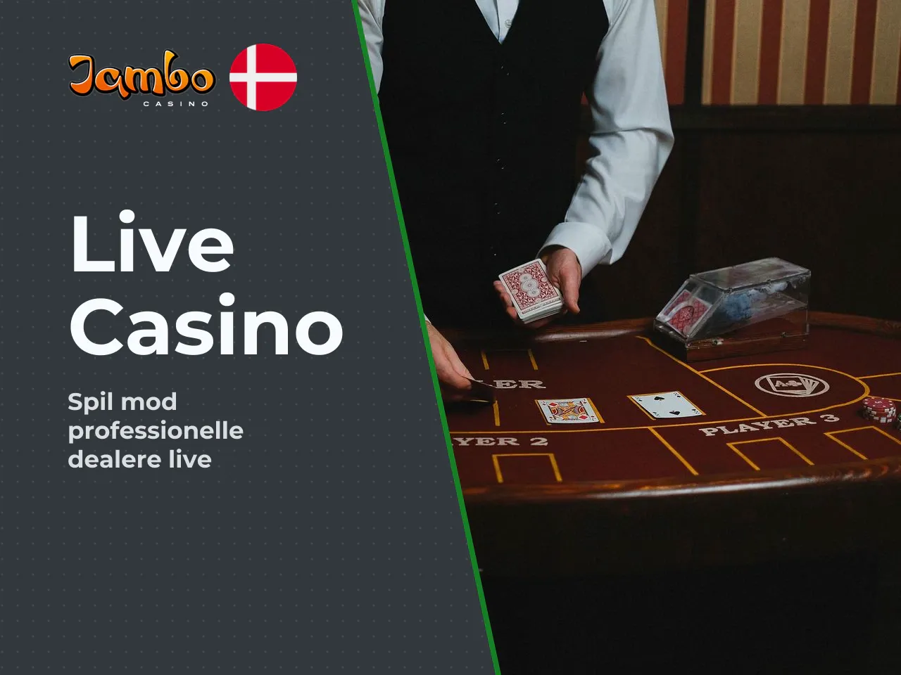 Blackjack og live dealer spil. Live