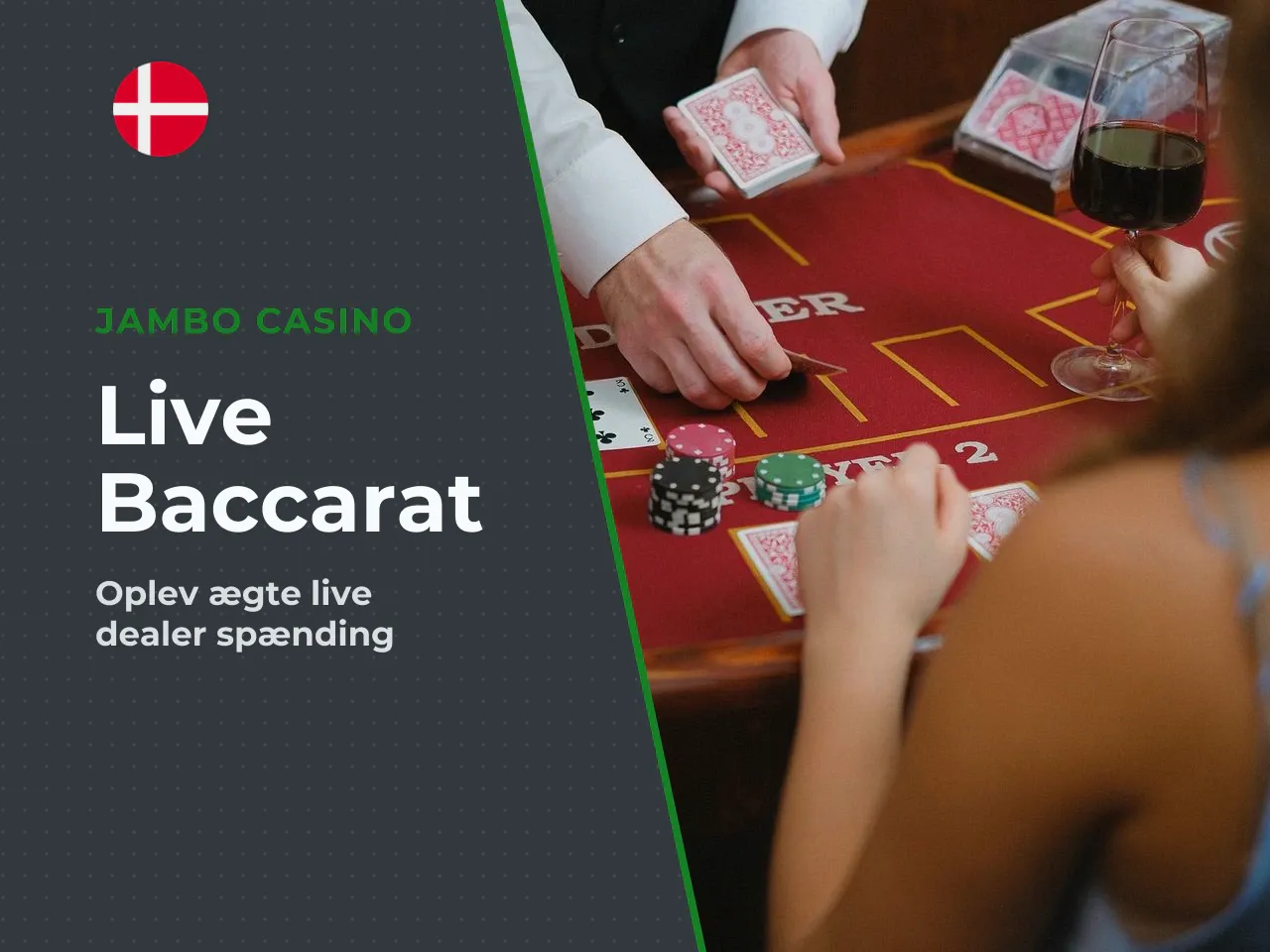 Live dealer baccarat versus almindeligt online