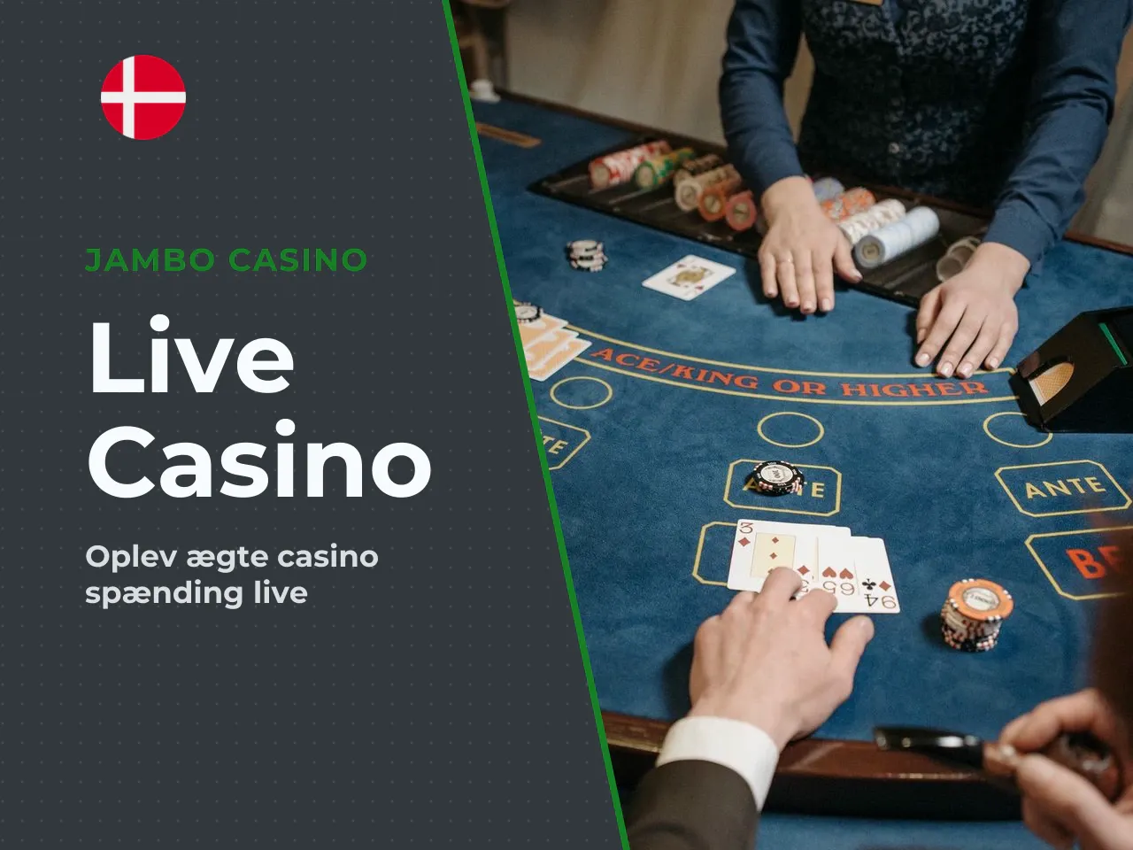 Live casino og andre spil. Live