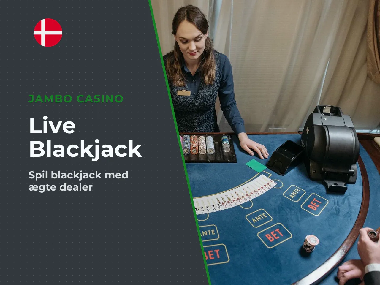 Interaktionen med live dealer blackjack foregår