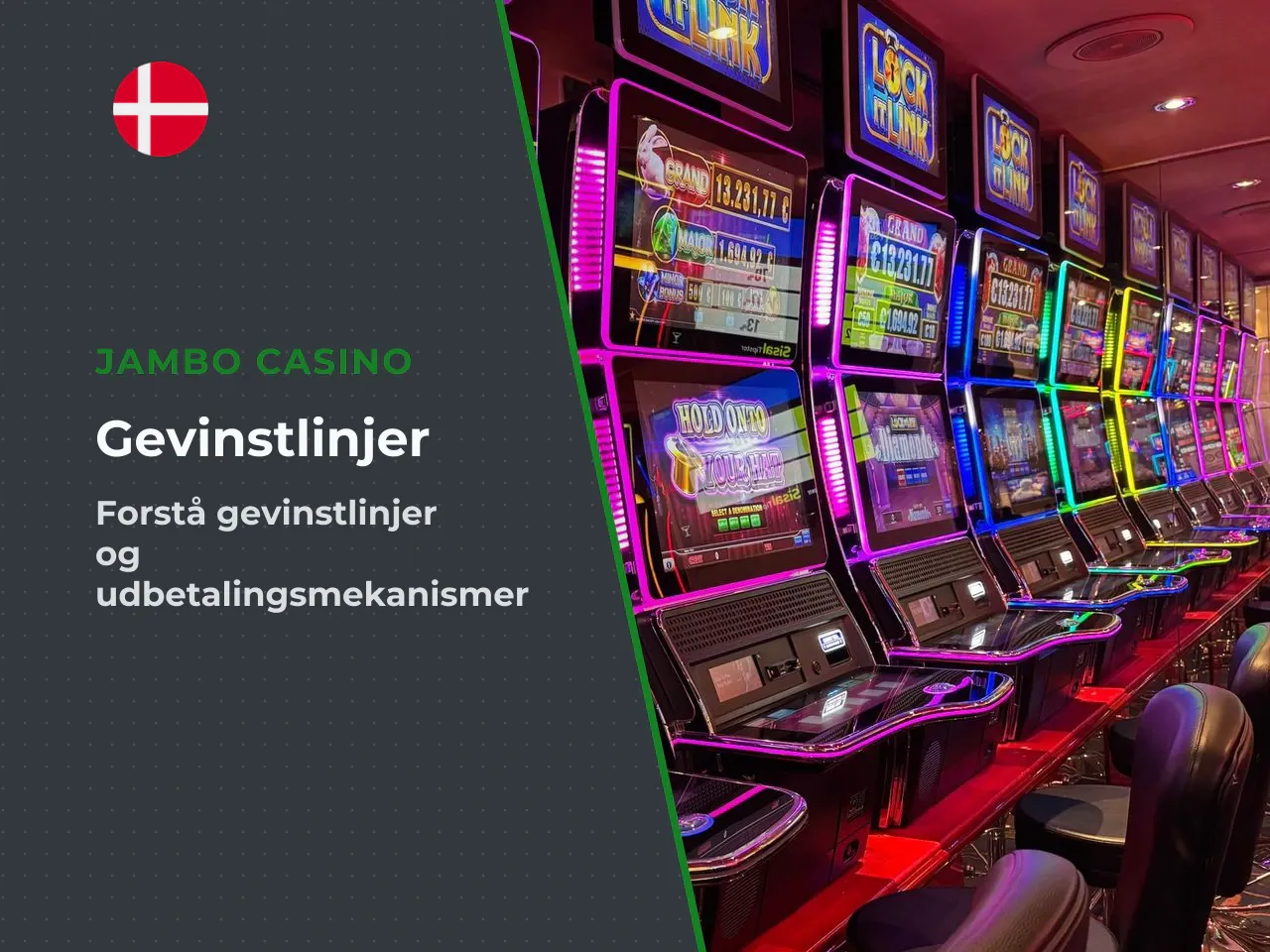 Gevinstlinjer og hvordan udbetalinger dannes. Udbetalinger