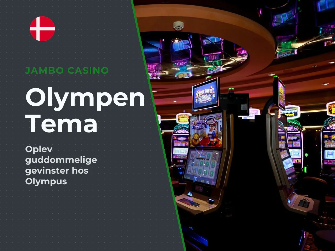 Tema, grafik og Olympen-universet. Temaet er