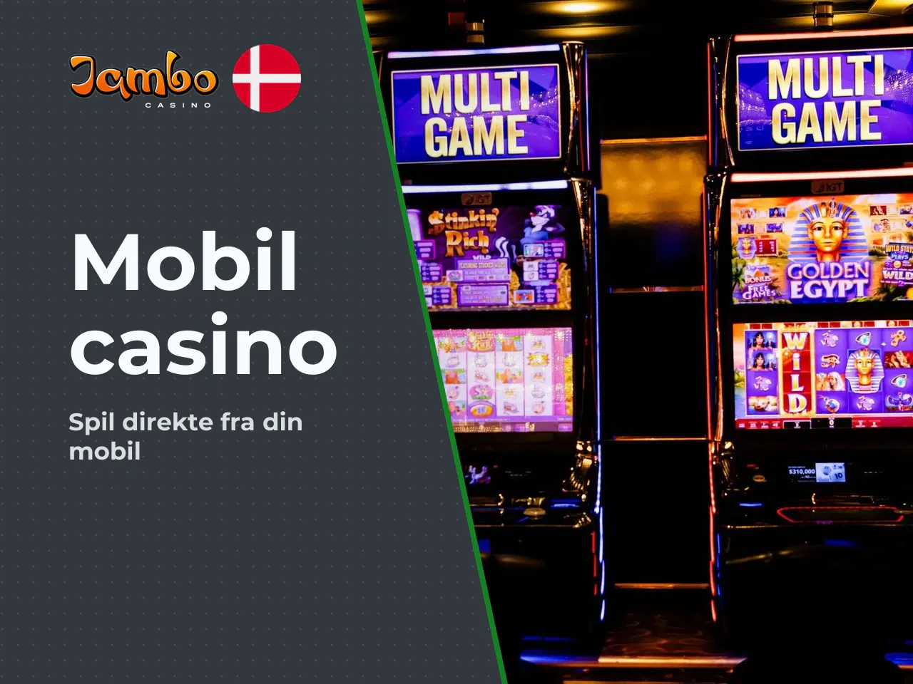Mobiloplevelsen hos Jambo Casino. Den mobile